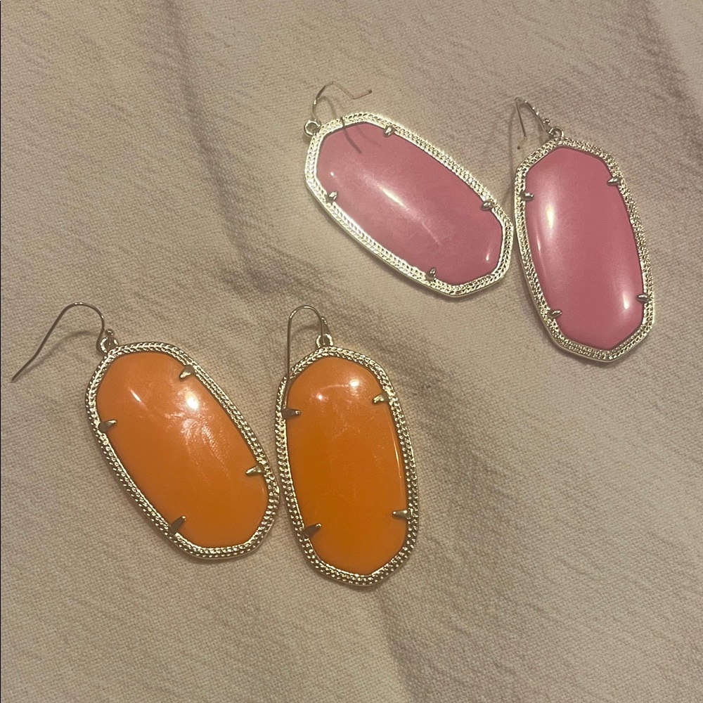 Both pair  Kendra Scott earrings